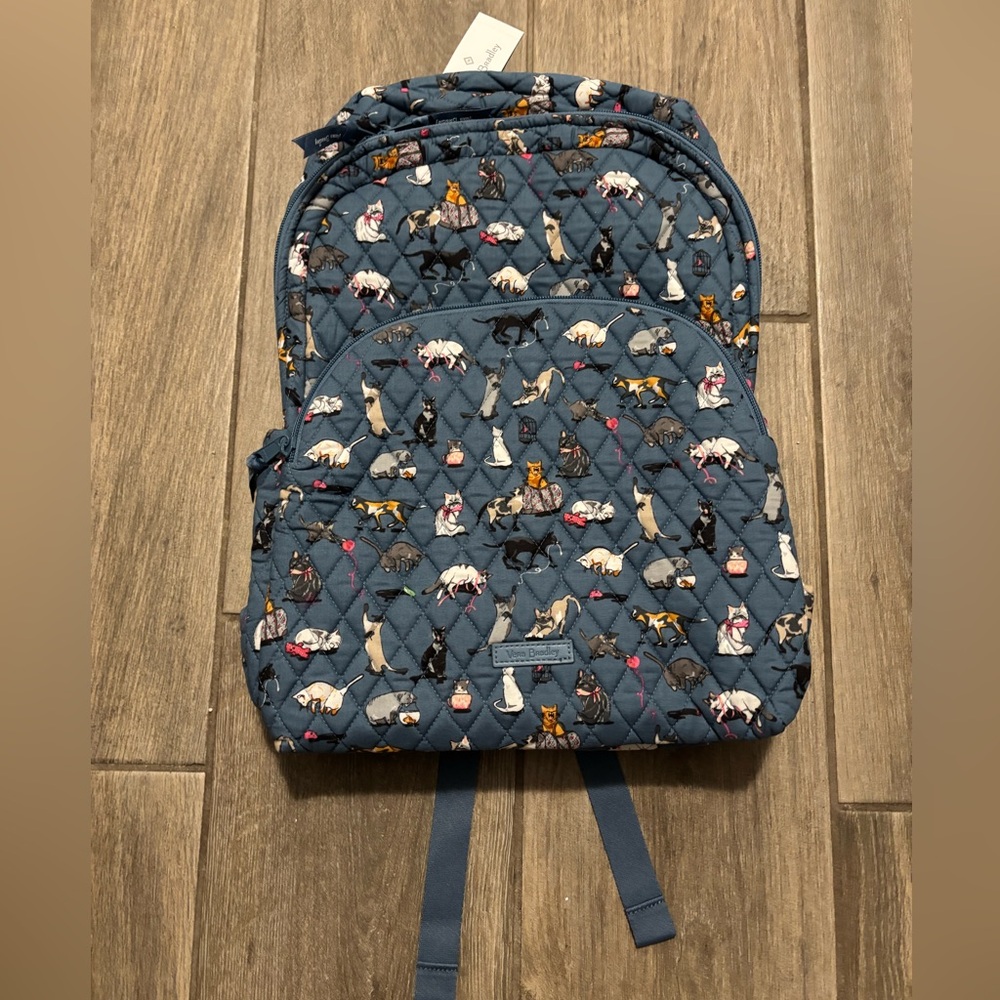 Vera Bradley Cat’s Meow Essential Large Backpack